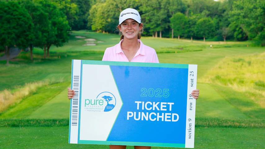 Marley Pedrique of First Tee – Florida Gold Coast earned an exemption into the PURE Insurance Championship Impacting First Tee by finishing third at the 2025 First Tee National Championship, held in June at the University of Notre Dame’s Warren Course. (Jason E. Miczek/First Tee)
