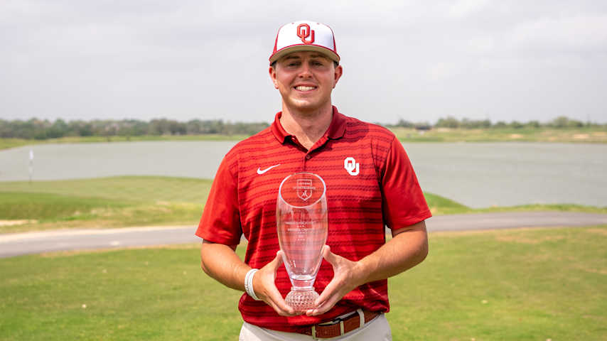 Oklahoma's Jase Summy takes the fifth spot in the PGA TOUR University Class of 2026 preseason ranking. (The University of Oklahoma)