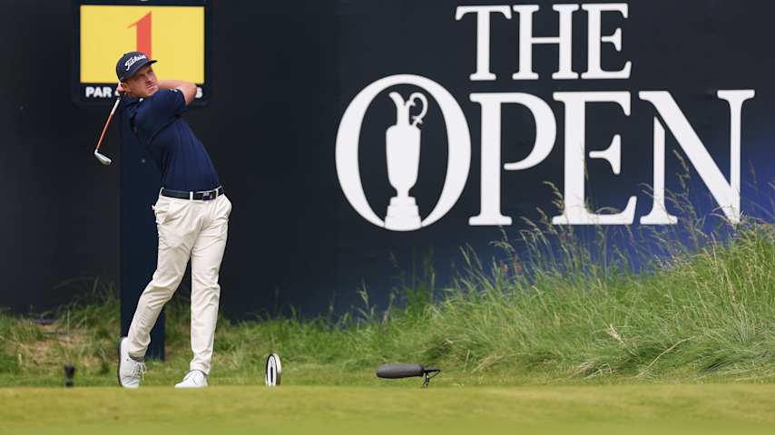 Hastings presentó dos tarjetas de 74 la semana pasada en su despedida como amateur en The Open Championship en Royal Portrush. (Andrew Redington/Getty Images)
