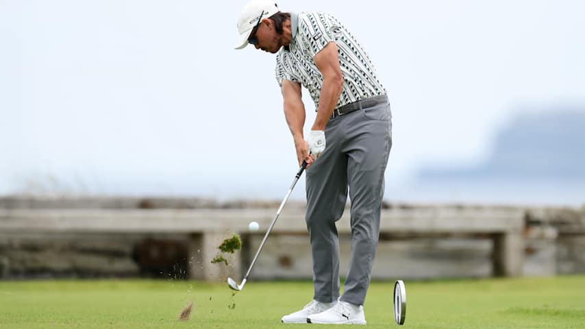 Rickie Fowler using his Aerotech SteelFiber 125cw shafts in his Cobra King Tour irons at The Open Championship 2025. (Christian Petersen/Getty Images)