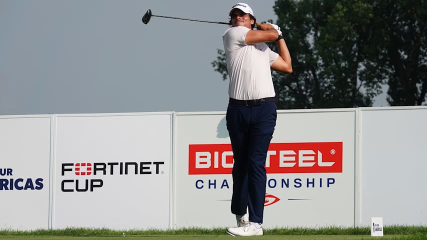 El colombiano Ricardo Celia ha hecho 13 birdies y solo un bogeys en los últimos 18 hoyos para empatar el quinto lugar del BioSteel Championship. (Prensa/PGA TOUR Americas)