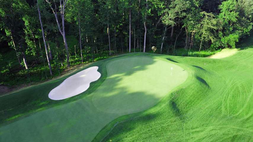 A look at the first hole at Caves Valley. (Credit Caves Valley)