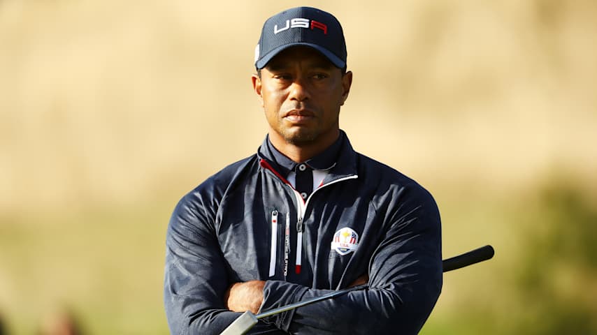 The PGA of America has confirmed Tiger Woods will not be the next U.S. Ryder Cup Team captain for the 2027 matches at Adare Manor Golf Club in Ireland.  (Jamie Squire/Getty Images)