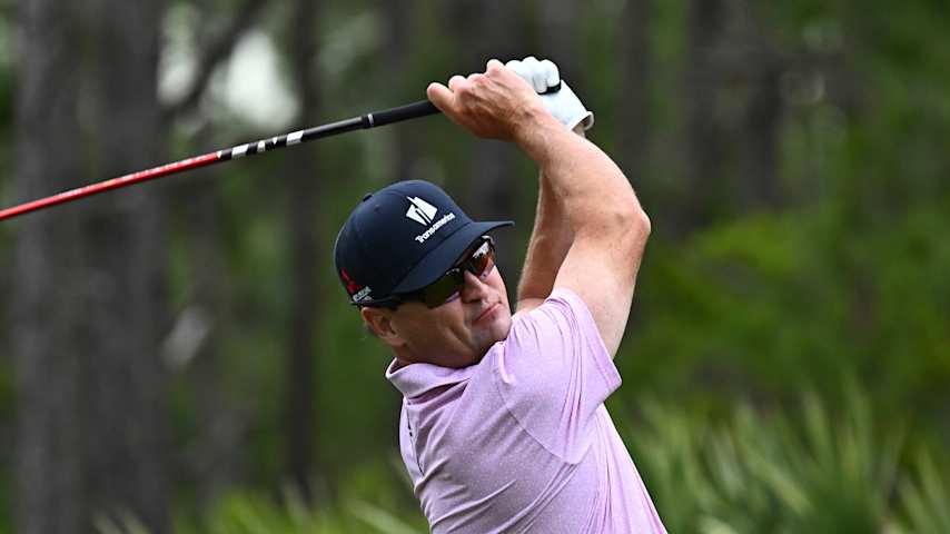 Zach Johnson leads after Round 1 of the Mitsubishi Electric Classic presented by Vensure (Chris Condon/Getty Images)