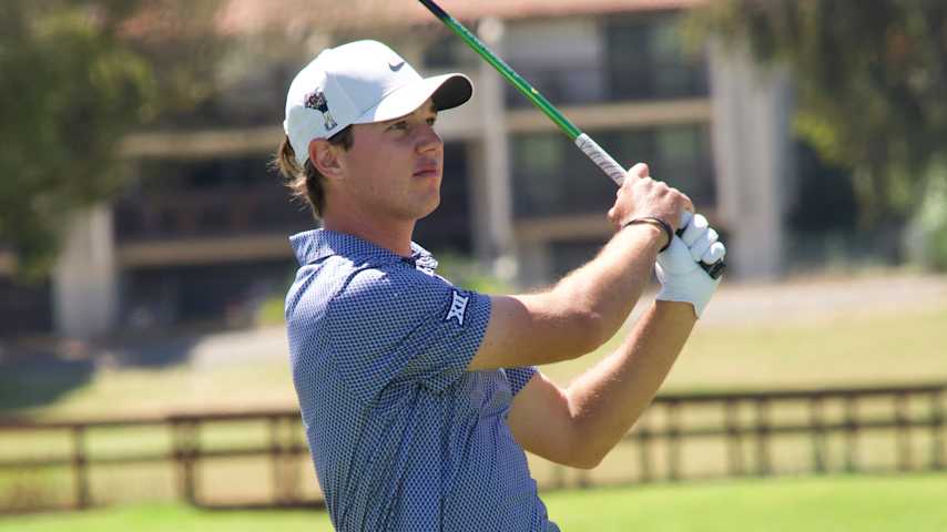 University of Arizona senior Filip Jakubcik holds a two-shot lead through 36 holes at the NCAA Championship. (Courtesy PGA TOUR University)