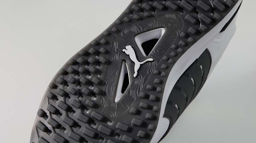 A detailed view of the sole of PUMA Golf's Elevate 2 shoe. (Courtesy PUMA Golf)