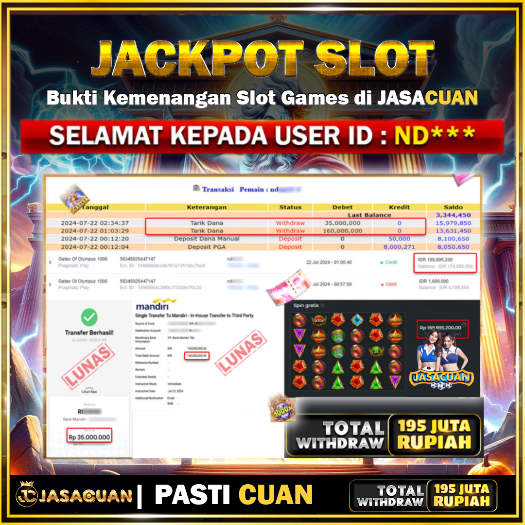 JASACUAN ! Link Situs Resmi Slot Online Gacor 2025 Malam Ini Gampang JP Maxwin
