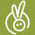 R for Rabbit Logo