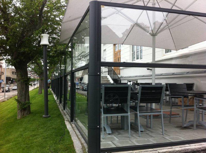 פרגודים מודולריים לבית קפה