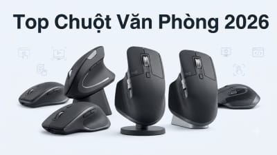 Top 3 chuột không dây văn phòng chống mỏi tay tốt nhất 2026