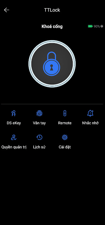 Ổ khóa vân tay thông minh chống cắt TTLock