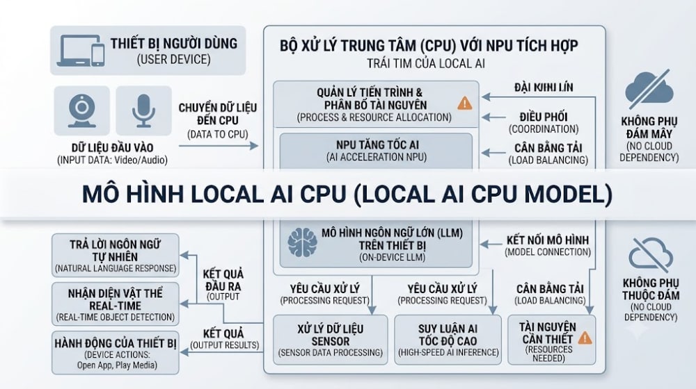 Chạy local AI miễn phí không cần GPU khủng trên máy tính cá nhân