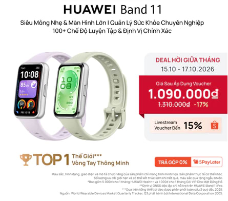 So sánh Redmi Watch 6 Active và Huawei Band 11: Kèo đối đầu phân khúc đồng hồ thông minh