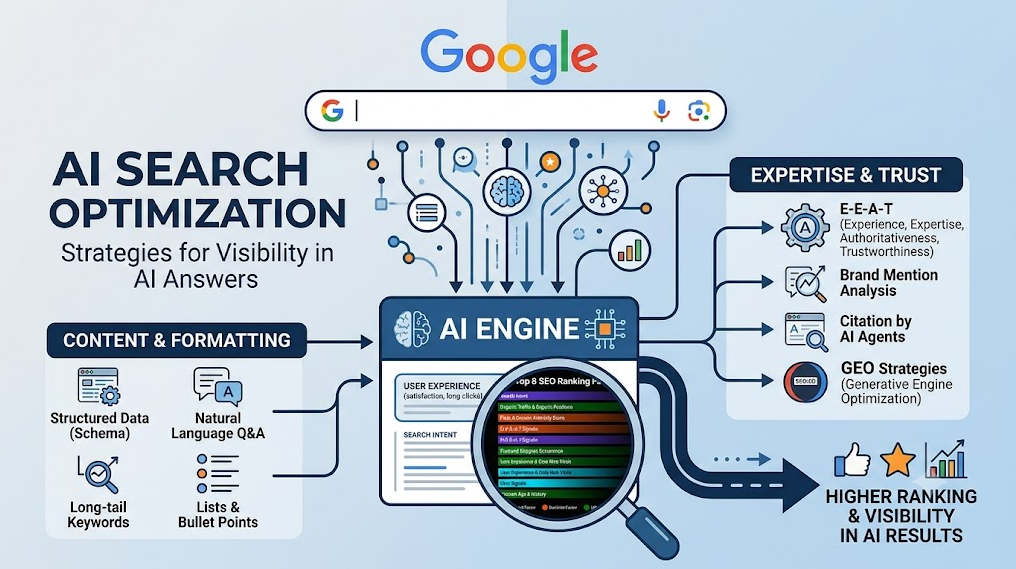 Kiến trúc tối ưu AI Search Google