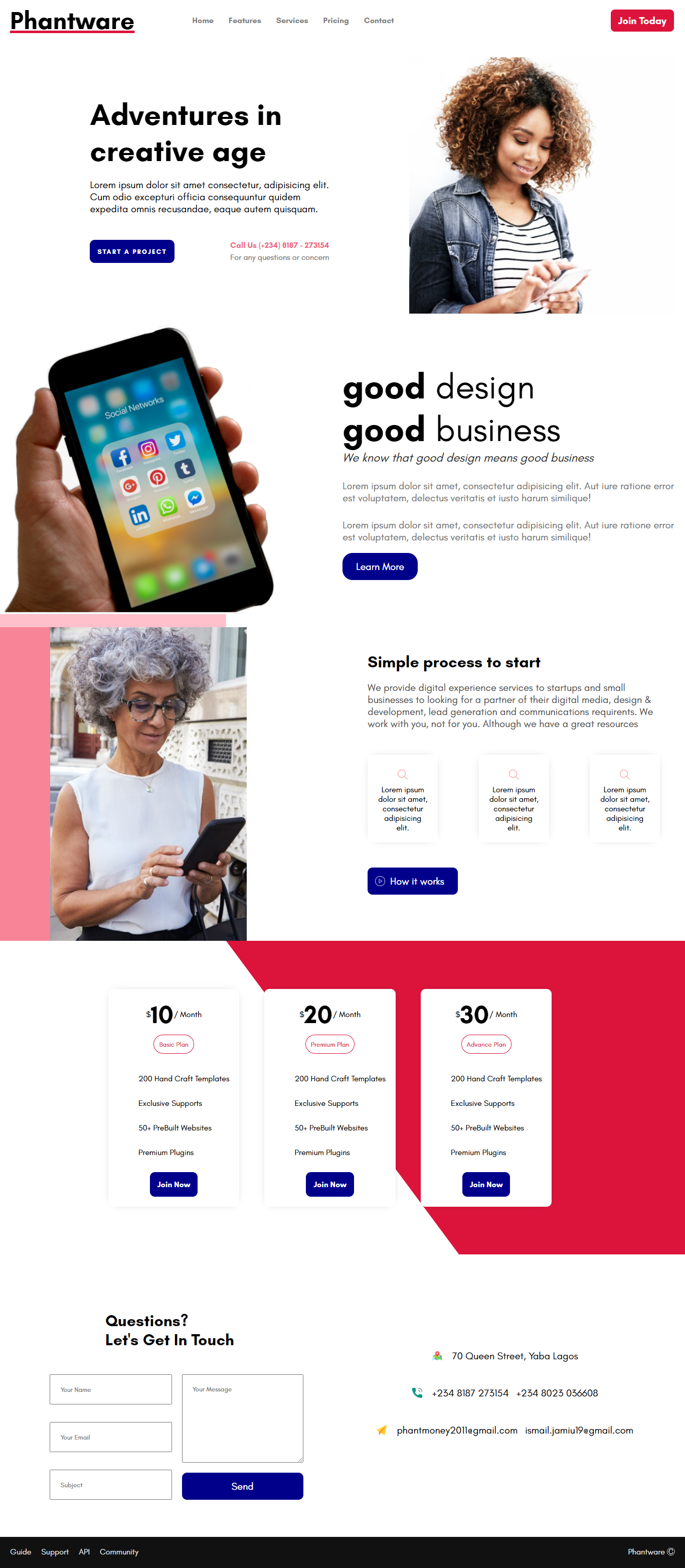 React Website