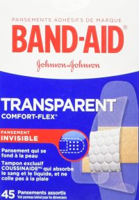 Johnson&Johnson band-aid clear asst Comfort flex 45's (062600061607)
