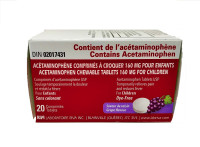 Riva acetaminophen croq 160mg comp 20's (775848601015)