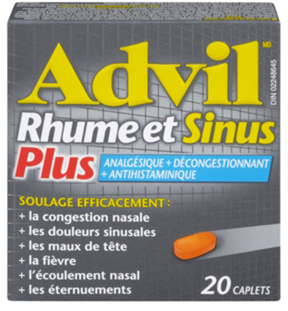 ADVIL RHUME & SINUS PLUS 2 MG 30 MG 200 MG