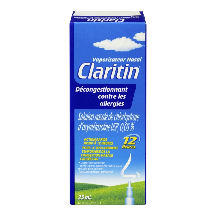 CLARITIN ALLERGIES DECONGESTIONNANT 25ML 0.05