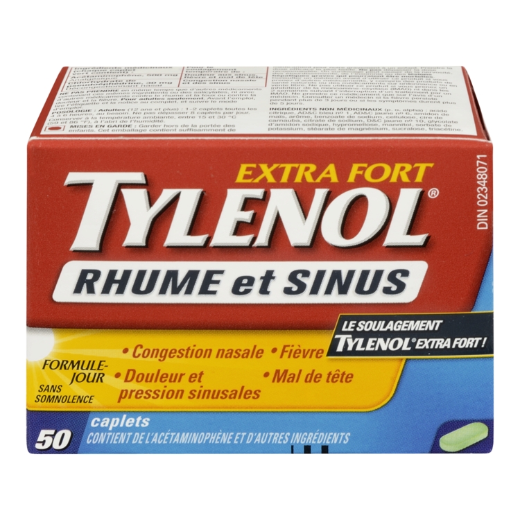 TYLENOL EXTRA FORT RHUME & SINUS (JOUR)