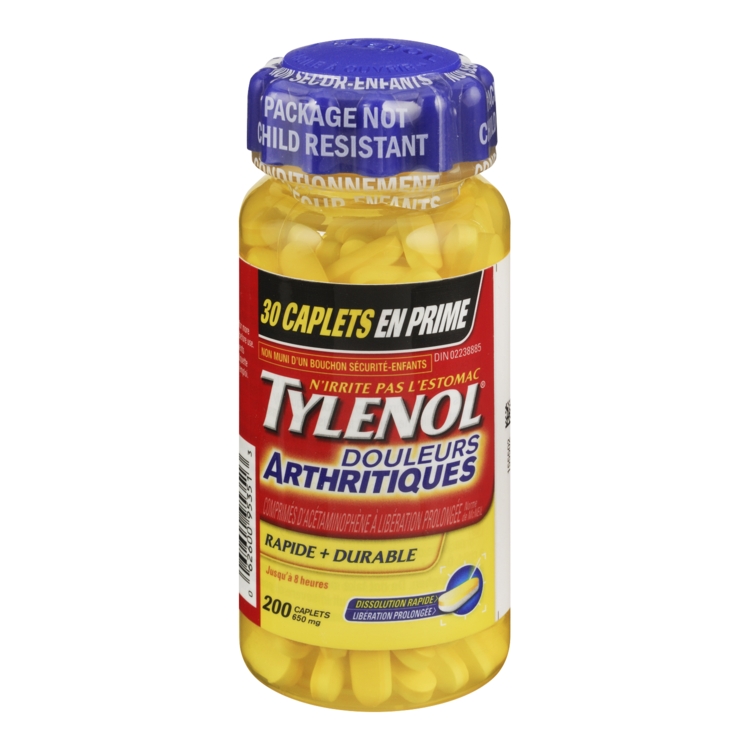 TYLENOL DOULEURS ARTHRITIQUES 650 MG