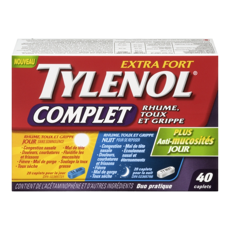 TYLENOL COMPLET EXTRA FORT JOUR & NUIT