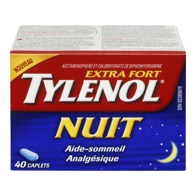 TYLENOL EXTRA FORT NUIT 500 MG