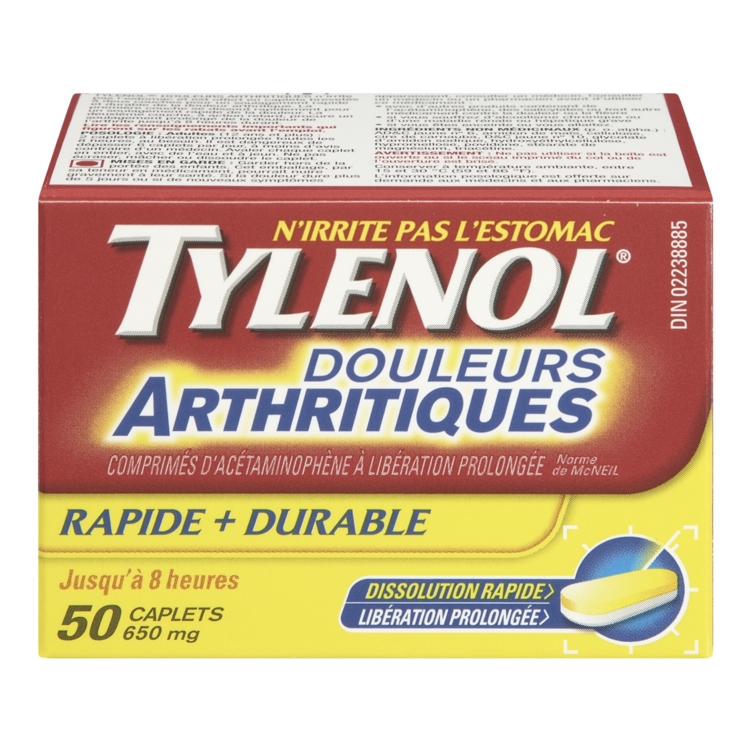 TYLENOL DOULEURS ARTHRITIQUES 650 MG