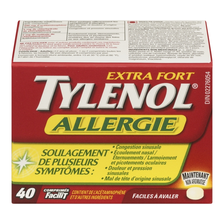TYLENOL ALLERGIE EXTRA FORT