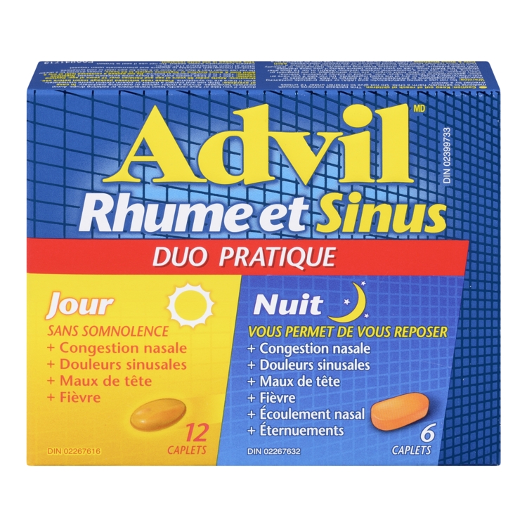 ADVIL RHUME ET SINUS JOUR & NUIT ADVIL RHUME ET SINUS JOUR & NUIT
