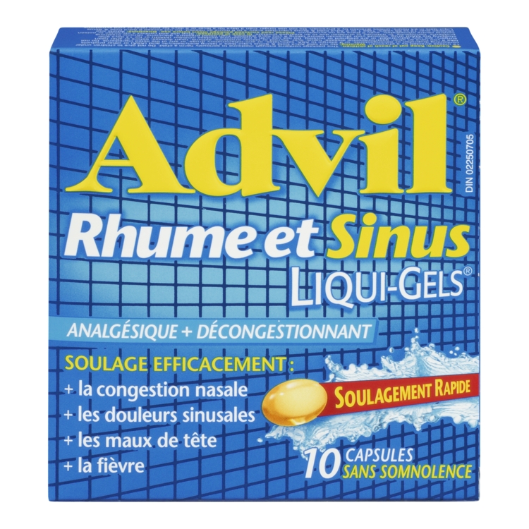 ADVIL RHUME & SINUS LIQUIGELS