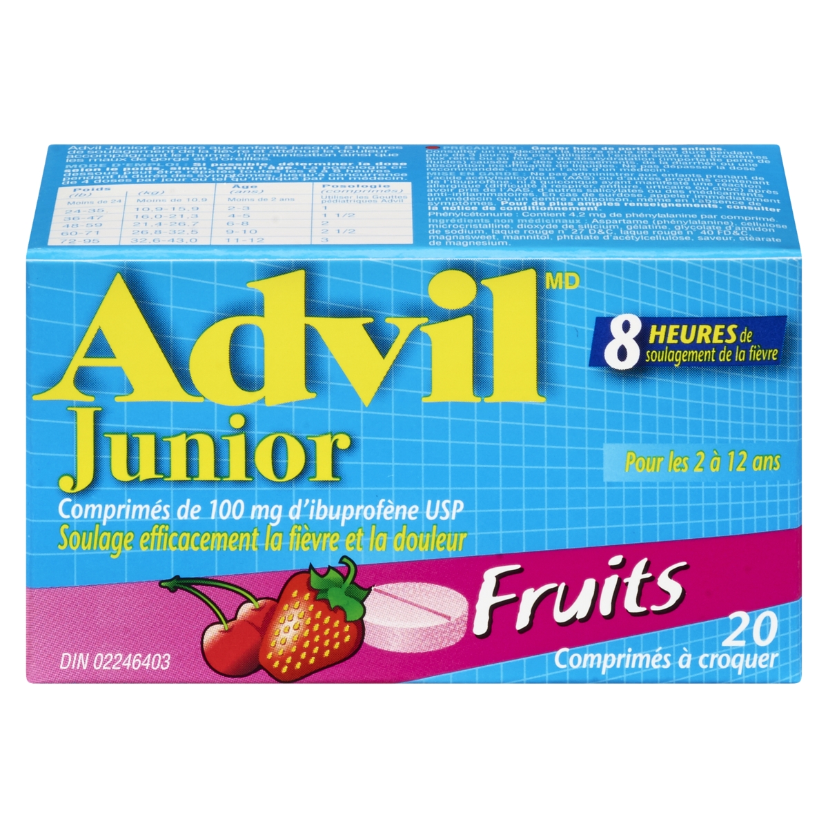 ADVIL JUNIOR 100 MG