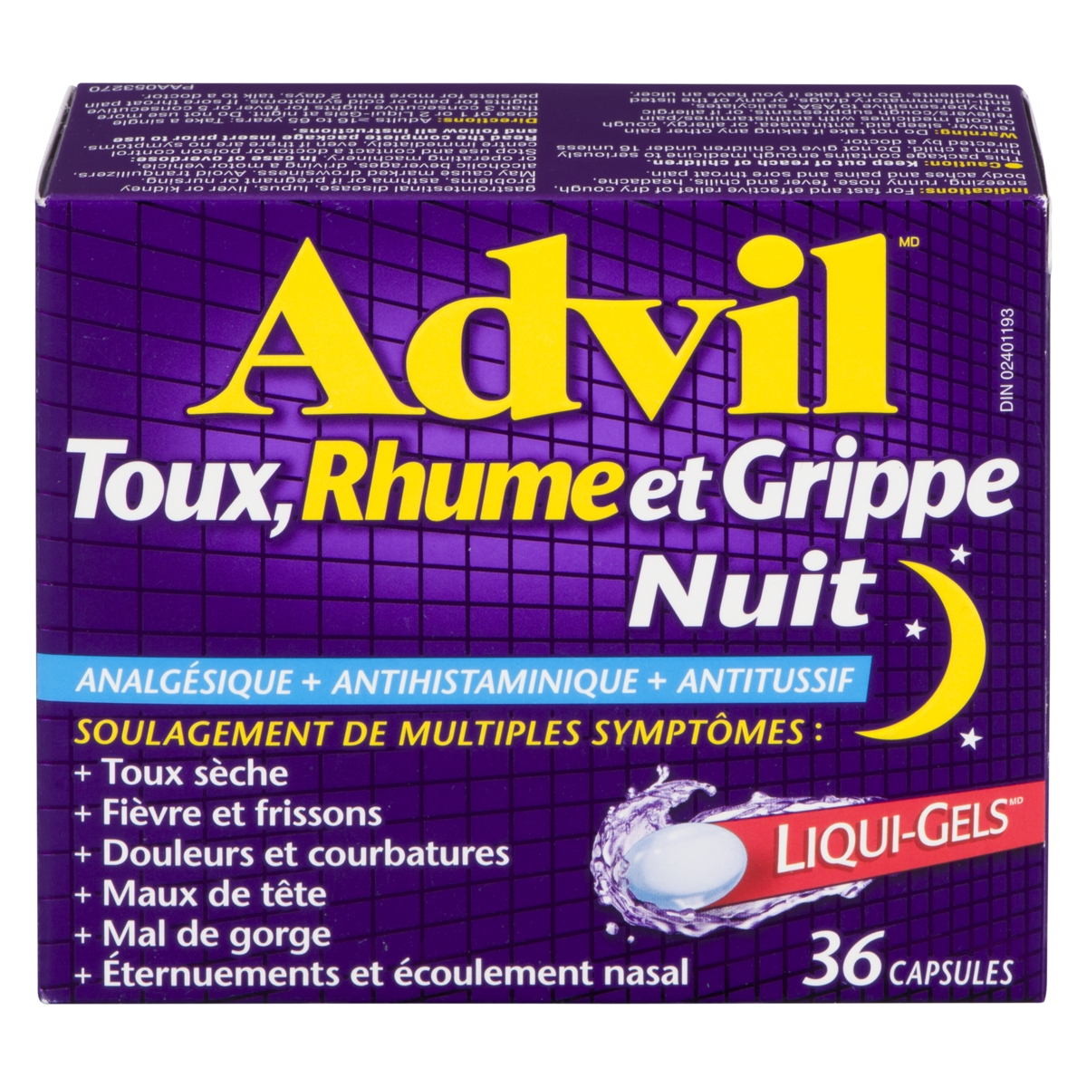 ADVIL TOUX, RHUME ET GRIPPE NUIT