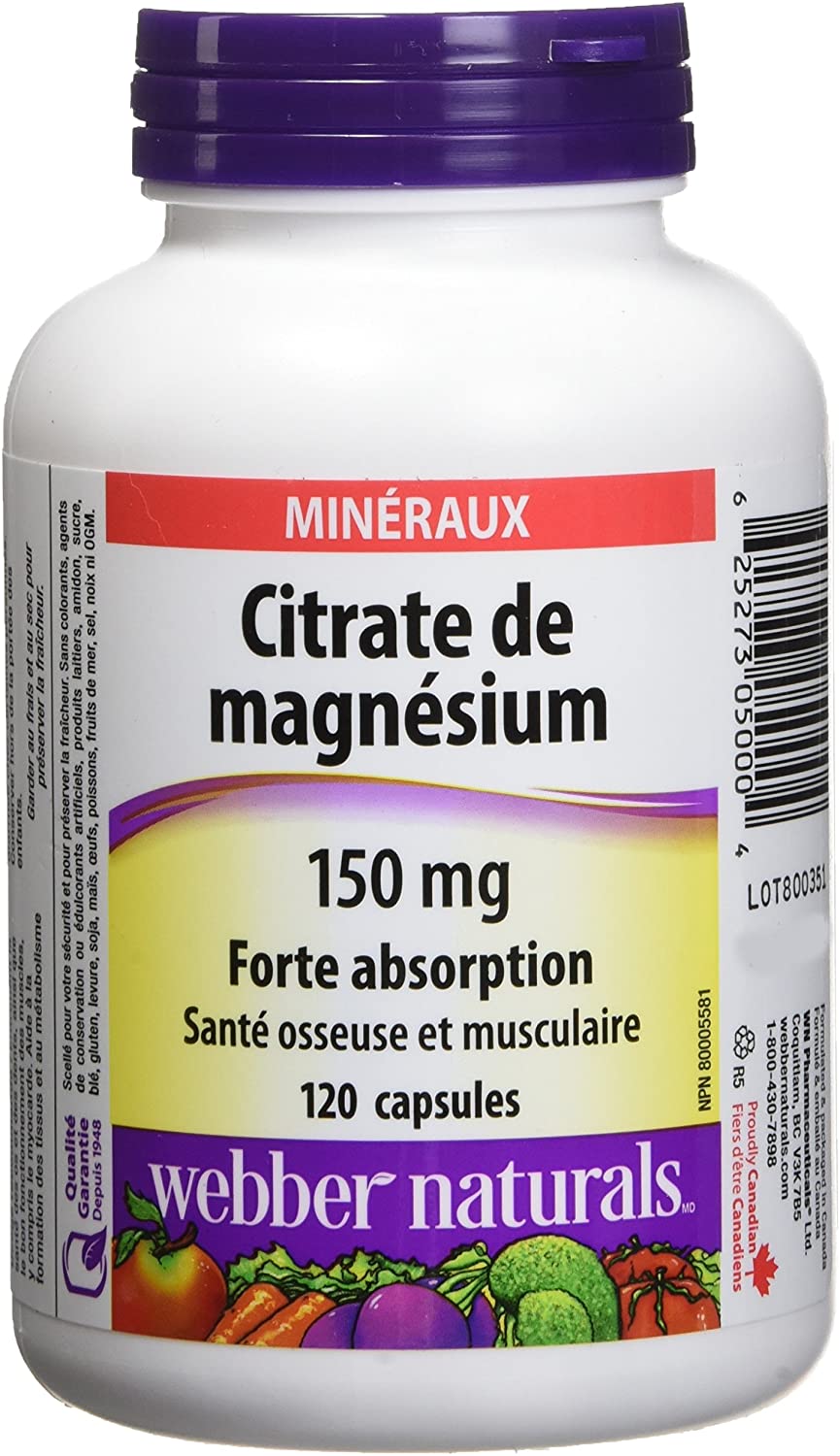 CITRATE DE MAGNÉSIUM 150 MG