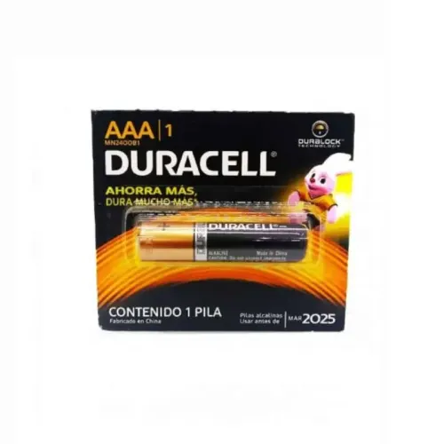 PILA ALCALINA DURACELL AAA C/1 P&G