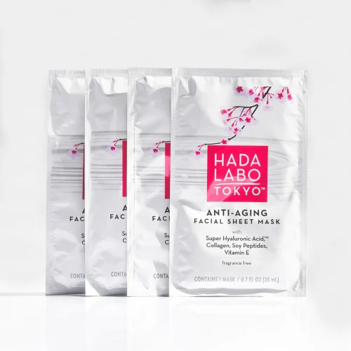 HADA LABO TOKYO (AC. HIALURÓNICO) MÁSCARA FACIAL ANTI-EDAD EN SOBRE C/20 ML C/4 MENTHOLATUM