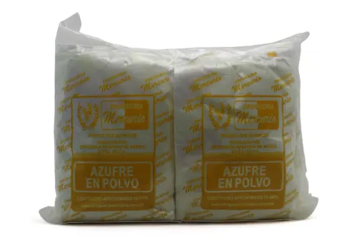 AZUFRE EN POLVO SOBRE 10 G BOLSA C/25 DROGUERIA MERCURIO