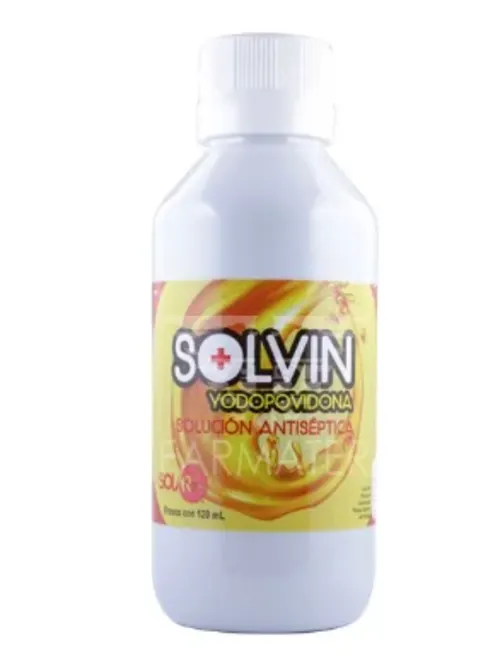 SOLVIN (YODOPOVIDONA) SOL ANTISEPTICA C/120 ML SOLAR MEDICAL