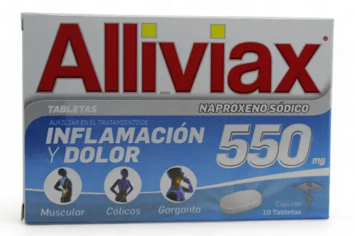 ALLIVIAX (NAPROXENO) TAB 550 MG C/10 GENOMMA