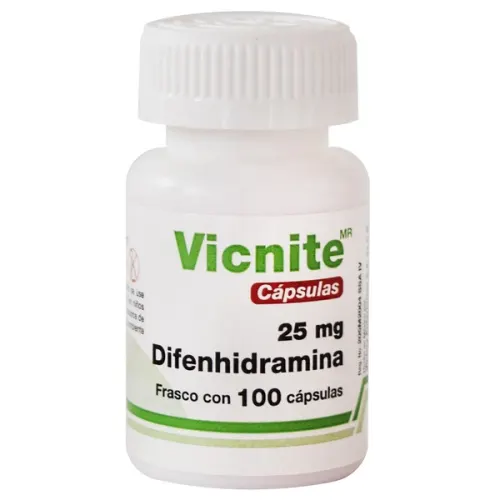 VICNITE (DIFENHIDRAMINA) CAP 25 MG C/100 VICTORY