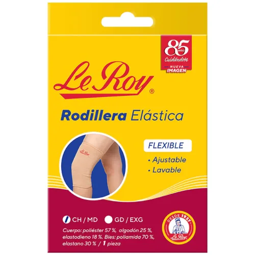 RODILLERA ELASTICA ALGODON P/MENISCO GDE/XL 020123 LE ROY