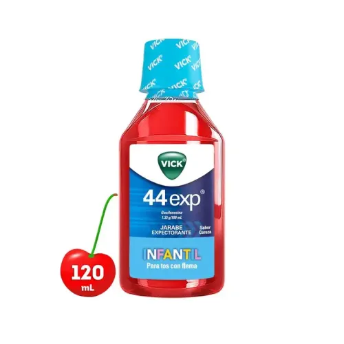 VICK INF 44 TOS CON FLEMA (GUAIFENESINA) JBE C/120 ML P&G