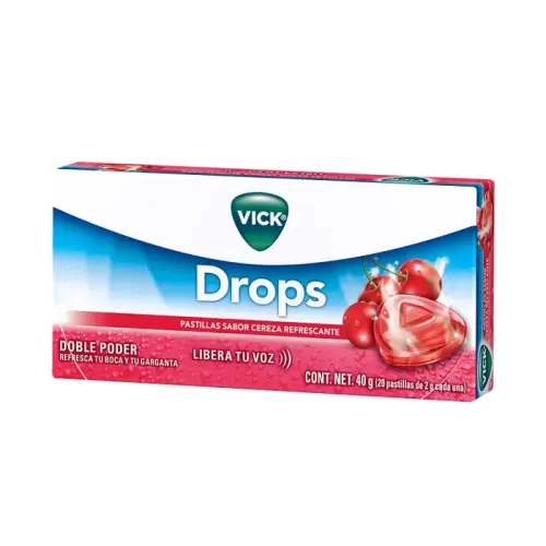 VICK SABOR CEREZA (MENTOL/ALCANFOR/EUCALIPTO) PASTILLAS 2 G C/20 P&G