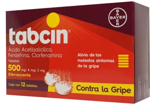 TABCIN 500 (AC ACETILS/FENILE/CLORFEN) TAB 500 MG C/12 BAYER