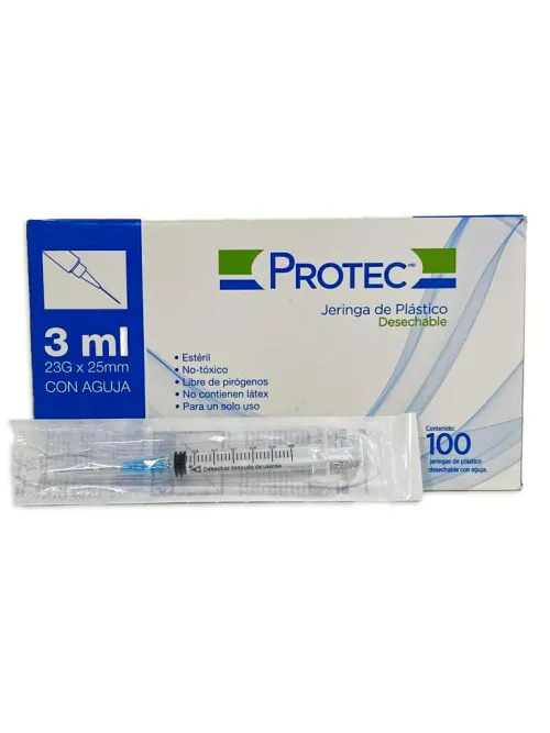 20 Stück 3ml Spritzen Mit 23G X 25mm Kanülen - Laborbedarf Einzeln Verpackt