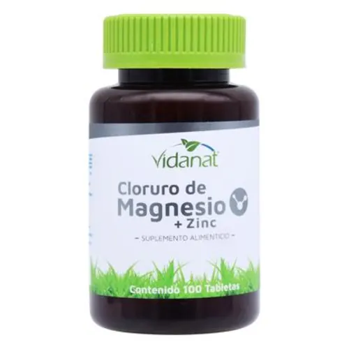 MAGNESIO + ZINC CAP 500 MG C/100 VIDANAT