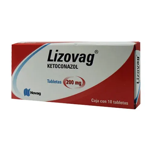 LIZOVAG (KETOCONAZOL) TAB 200 MG C/10 NOVAG