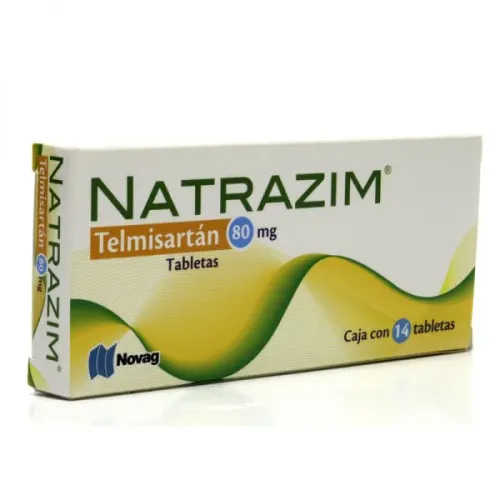 NATRAZIM (TELMISARTÁN) TAB 80 MG C/14 NOVAG