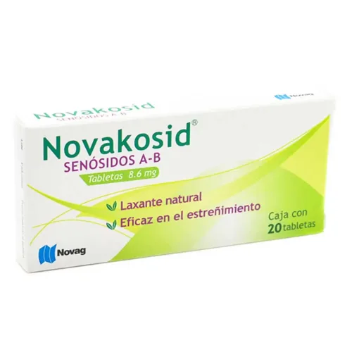 NOVAKOSID (SENOSIDOS A-B) TAB 8.6 MG C/20 NOVAG