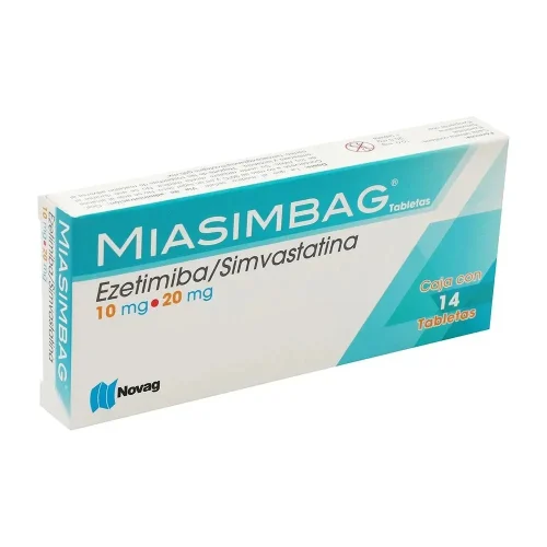 MIASIMBAG (EZETIMIBA/SIMVASTATINA) TAB 10/20 MG C/14 NOVAG